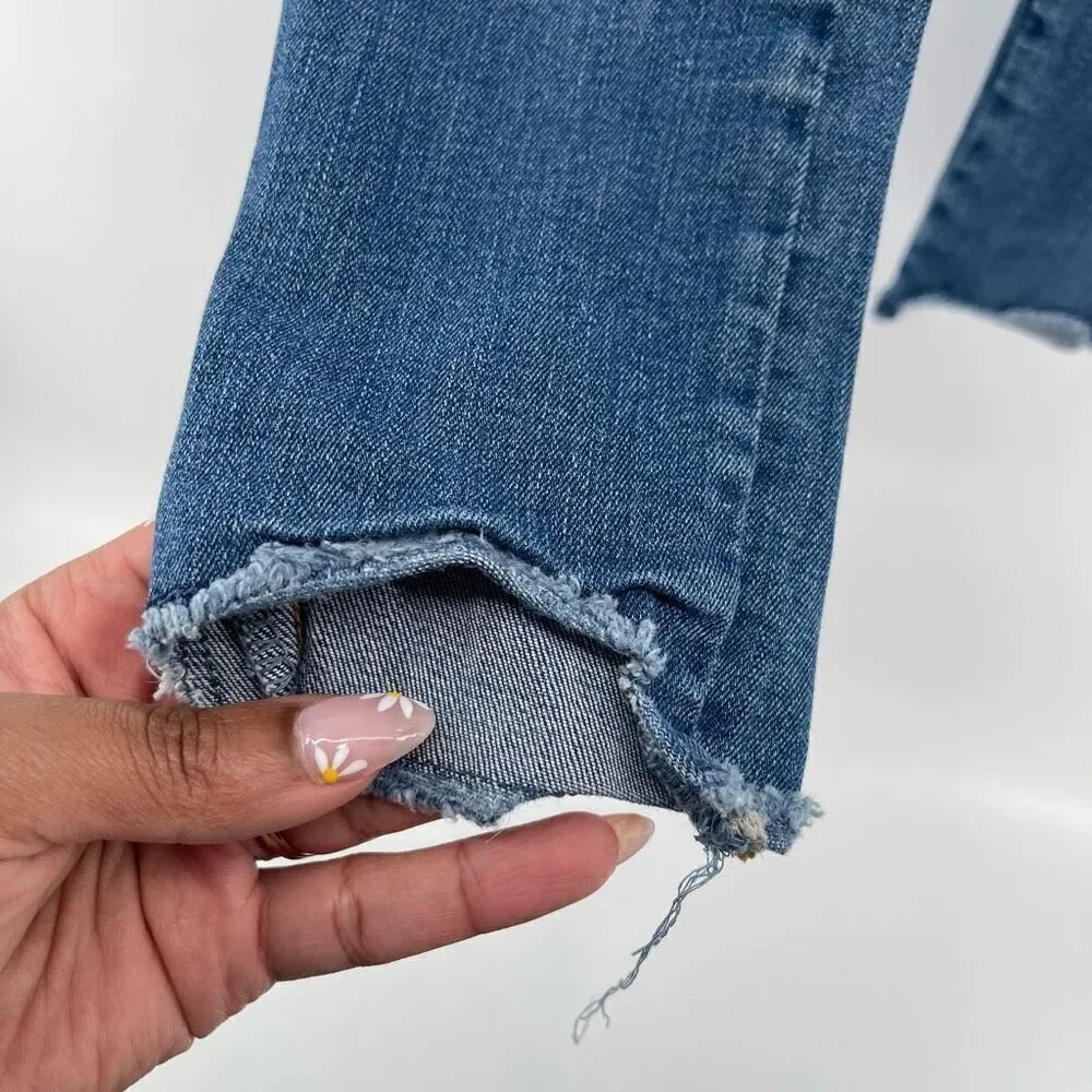 Gap Kids Girls Velvet Heart Pull-On Jeggings Blue Indigo Ankle Length Size 12